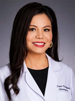 Eye Doctor Thien-Thu Nguyen In Lab Coat